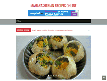 Tablet Screenshot of maharashtrian-recipes-online.com